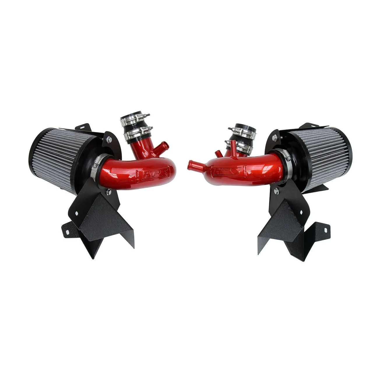 HPS Cold Air Intake Kit 18-22 Kia Stinger 3.3L V6 Twin Turbo, Includes Heat Shield, Red