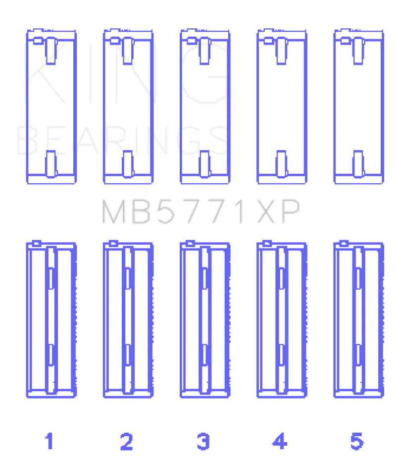 King Hyundai G4KF (Size 0.25) Main Bearing Set