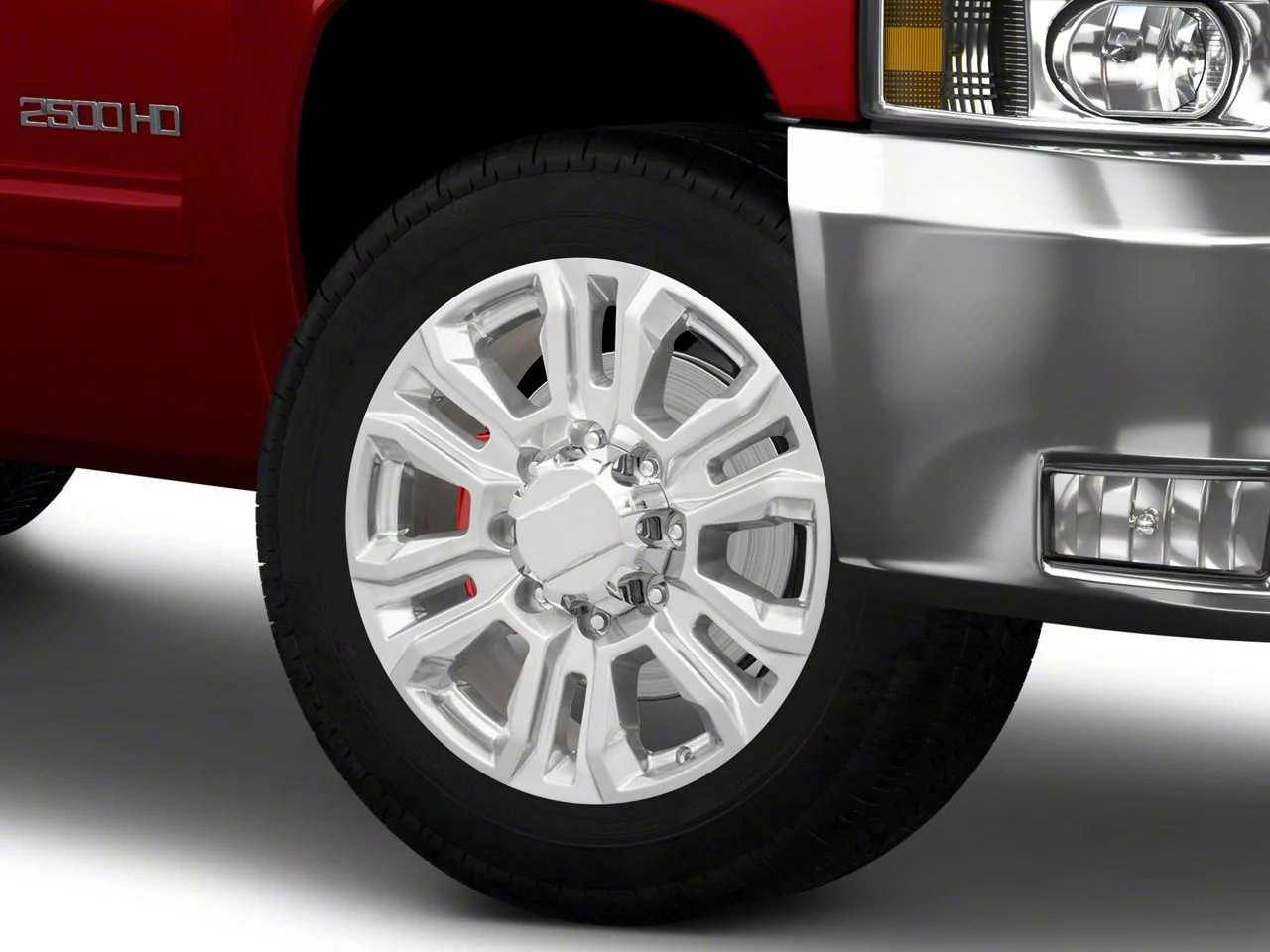 Denali Style Polished 8-Lug Wheel; 20x8.5; 47mm Offset (11-14 Silverado 3500 HD SRW)