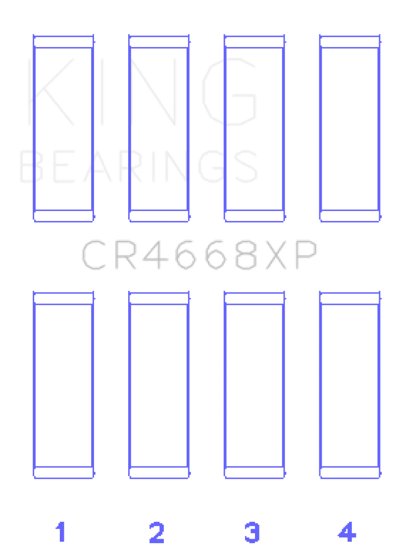 King 08-09 Chrysler Caliber SRT4 / Mitsubishi/Hyundai/Kia World Engine Connecting Rod Bearing Set