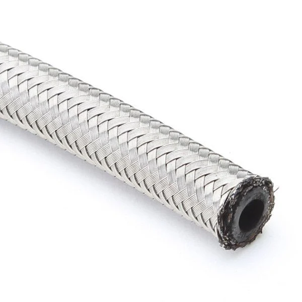 -10 AN Double Braided Stainless Steel Hose 1/2" Inner Diameter, 10 Feet