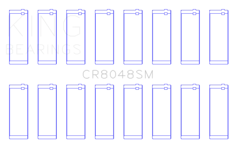 King Engine Bearings Chrysler 345/370 16V (Size +0.25mm) Connecting Rod Bearing Set