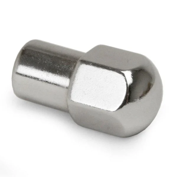 1/2" Chrome Standard Mag Lug Nut 20 TPI 1.4" Depth .75 Shank, 10 Pack
