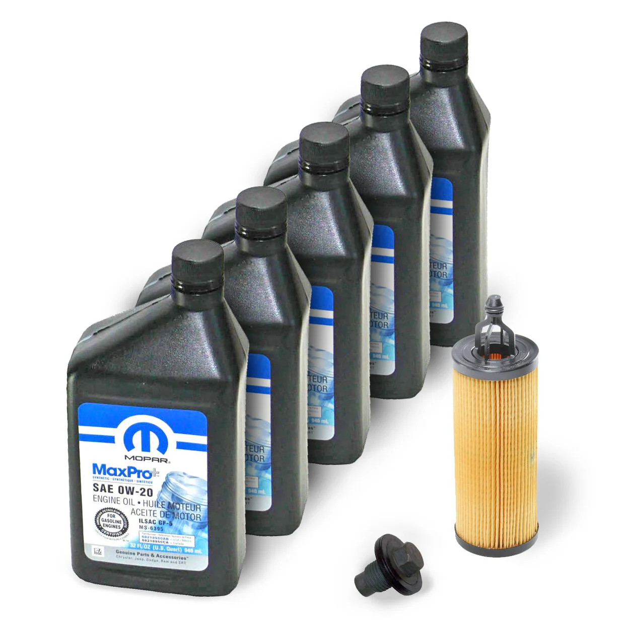 Mopar  One Click Oil Change Kit for 18-25 Jeep Wrangler JL & Gladiator JT with 3.6L