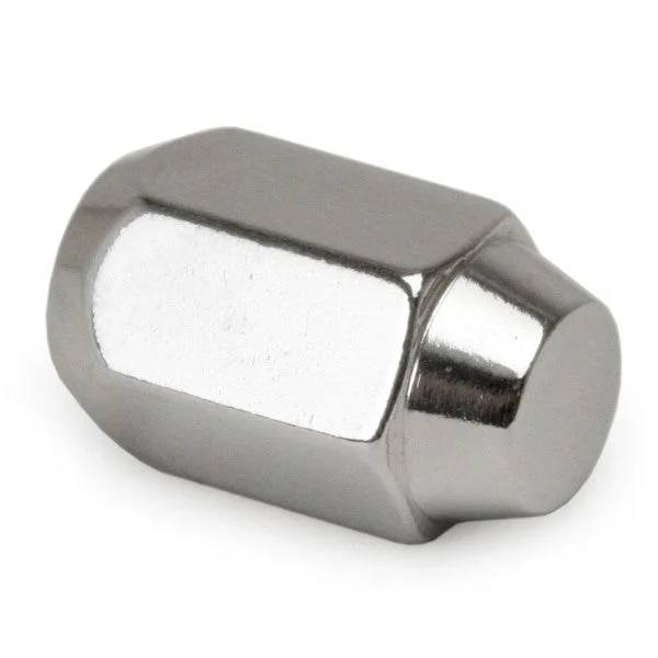 12mm Chrome Standard 60 Degree Acorn Lug Nut 1.5 Thread Pitch, 10 Pack