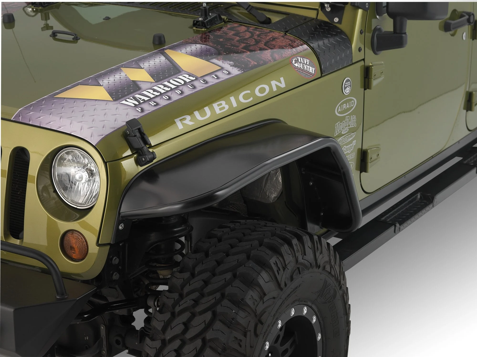 Warrior Products  Front 10" Wide Tube Flares for 07-18 Jeep Wrangler JK