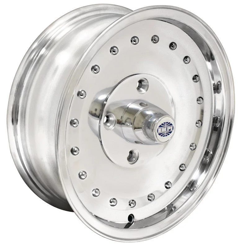 15" X 5-1/2" Vw Bug 4 Lug Polished Empi Smoothie Wheel Includes Cap-Valve Stem