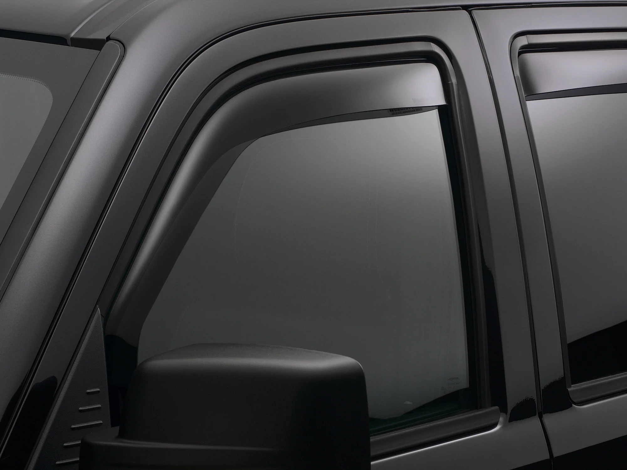 WeatherTech 80433 Front Side Window Deflector Set in Dark Smoke for 07-12 Jeep Compass MK