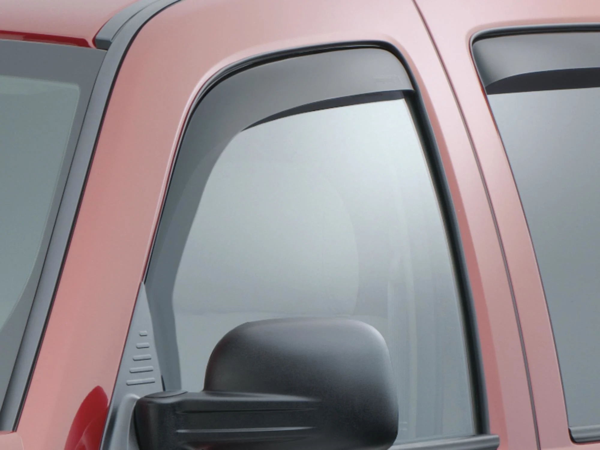 WeatherTech 80281 Front Side Window Deflector Set in Dark Smoke for 02-07 Jeep Liberty KJ