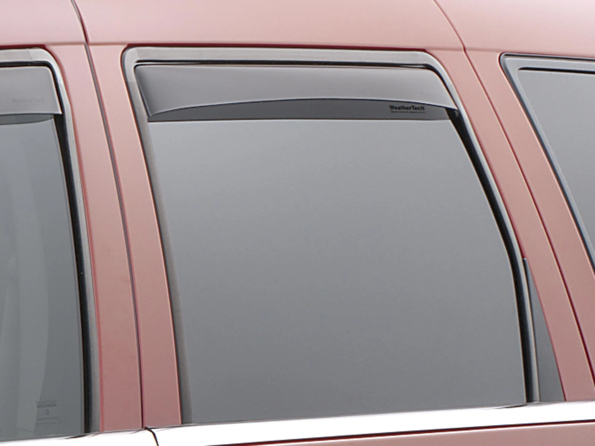 WeatherTech 81380 Rear Side Window Deflector Set in Dark Smoke for 05-10 Jeep Grand Cherokee WK