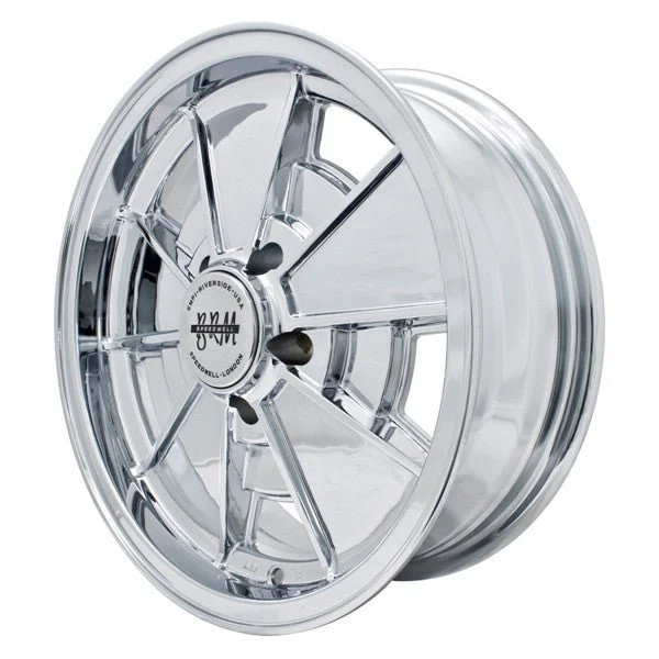 17" x 7" Vw Bus 5 Lug Chrome Empi BRM Wheel Includes Cap-Valve Stem