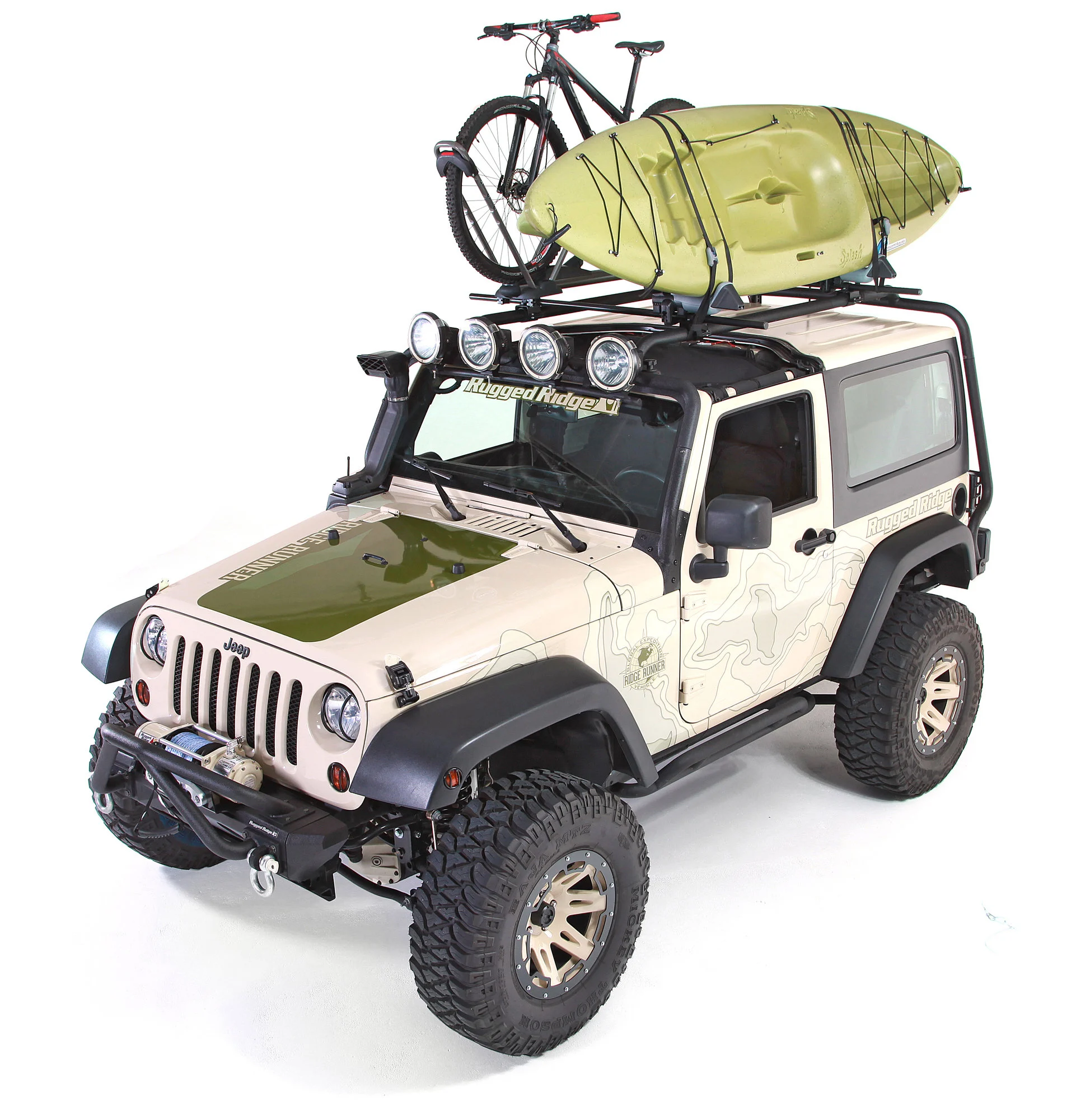 Rugged Ridge 11703.01 Sherpa Rack for 07-18 Jeep Wrangler JK 2 Door