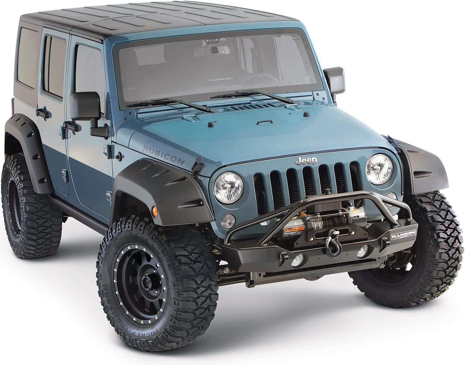 Bushwacker  Factory Coverage 9.5" Width Pocket Style Fender Flares for 07-18 Jeep Wrangler Unlimited JK 4 Door