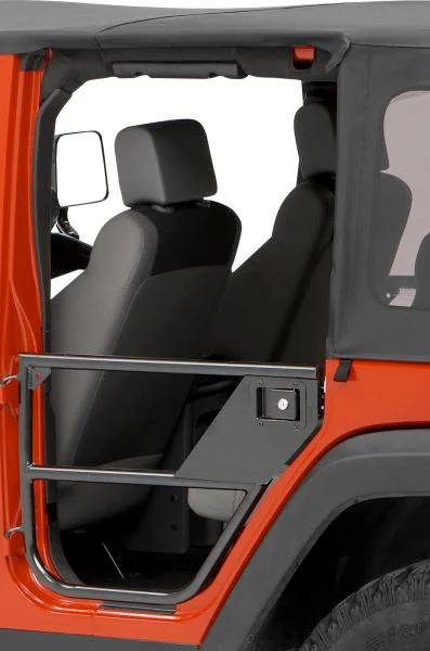 Bestop 51827-01 HighRock 4x4 Element Rear Doors in Matte Black for 07-18 Jeep Wrangler Unlimited JK 4 Door