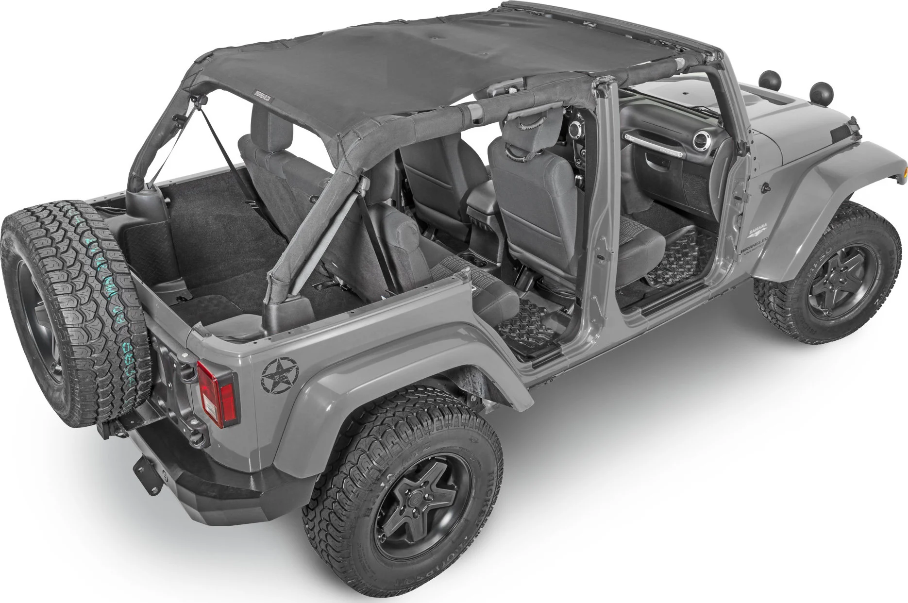SpiderWebShade  SW1 JK-4D Top for 07-18 Jeep Wrangler Unlimited JK 4 Door