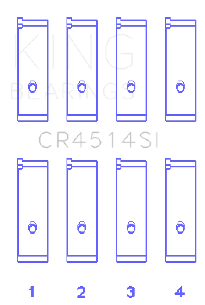 King Toyota 1AZFE/2AZFE (Size STD) Rod Bearing Set