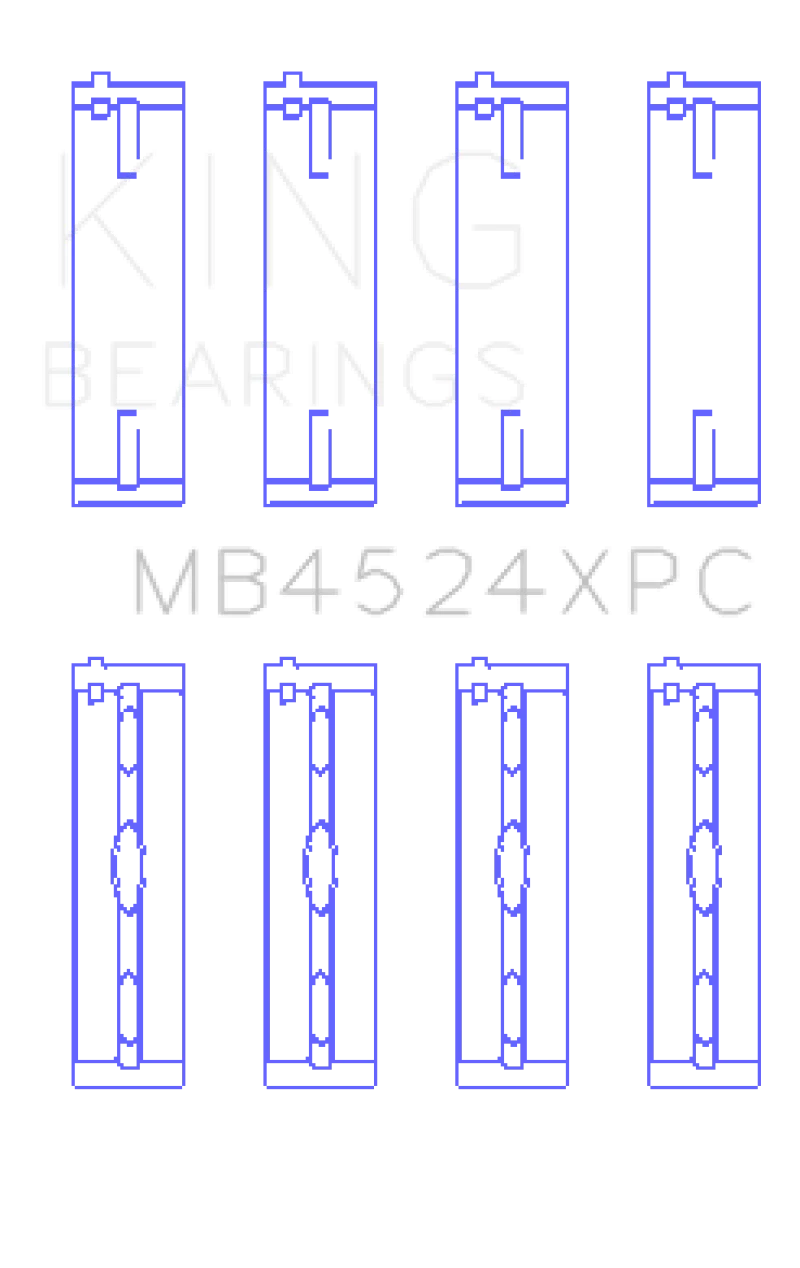 King Nissan VR38DETT (Size STD) pMaxKote Performance Main Bearing Set