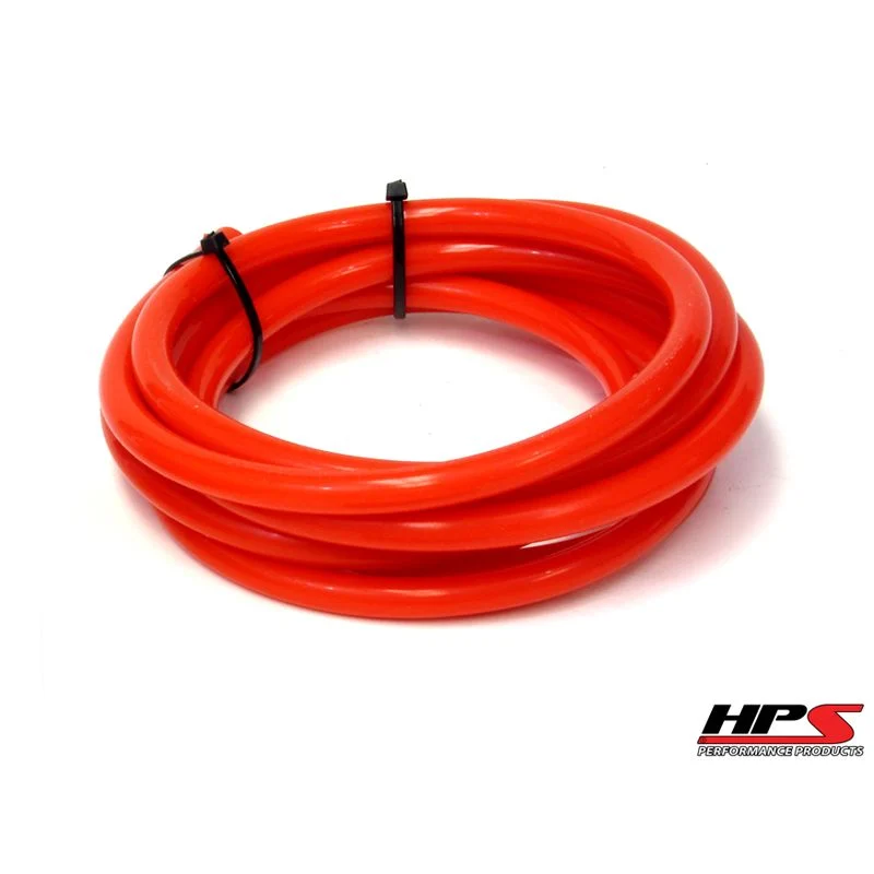 HPS 1/8" (3mm) ID Red High Temp Silicone Vacuum Hose - Sold Per Feet