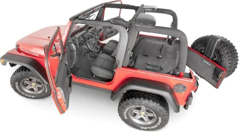 Bedrug  Premium Carpeted  Floor Covering Kit without Cutouts for 03-06 Jeep Wrangler TJ without Full Center Console