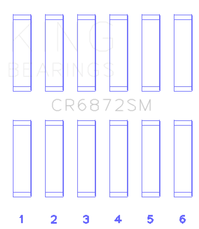 King Toyota 1GR-FE (Size +.50mm) Connecting Rod Bearing Set