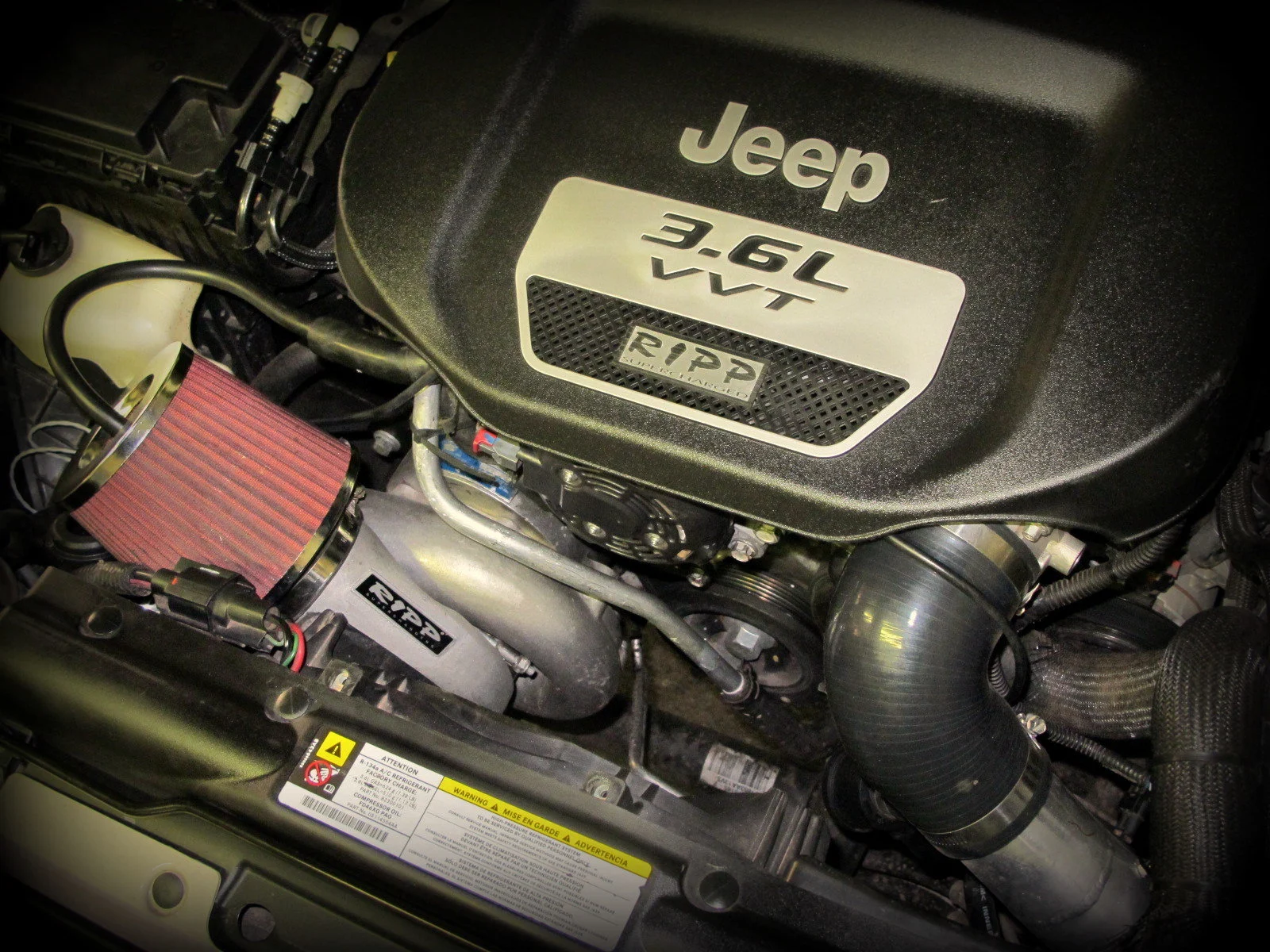 RIPP Superchargers 1214JK36SDS-M Supercharger Kit with Intercooler for 12-14 Jeep Wrangler JK with 3.6L Pentastar Engine & Manual Transmission
