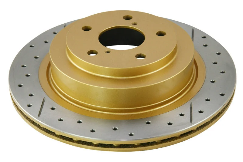DBA 06-07 WRX / 05-08 LGT Rear Drilled & Slotted Street Series Rotor