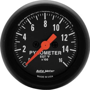 Auto Meter 2654 AUT 2-1/16" Pyrometer, 0-1600° F, Z Seriers