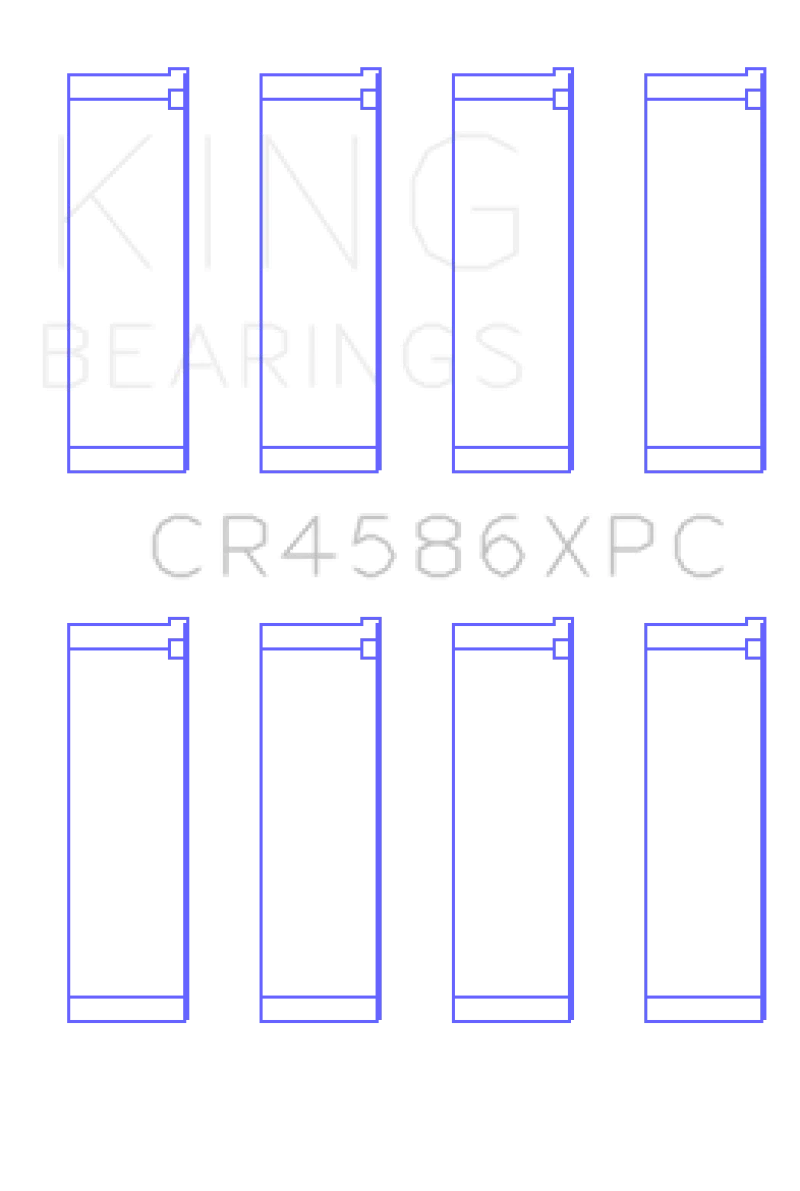 King Mitsubishi 4B11T (Size STD) Performance Coated Rod Bearing Set
