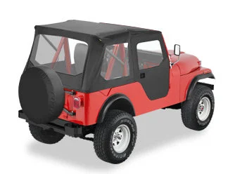 Bestop 51405-01 Tigertop Soft Top in Black Vinyl for 55-75 Jeep CJ-5 & M38A1