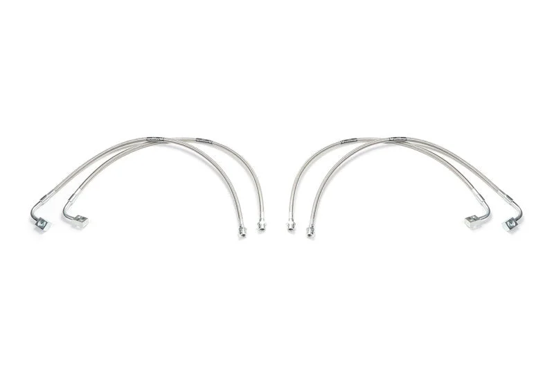 Fabtech 07-18 Jeep JK 4WD Front & Rear Extended Brake Line Kit