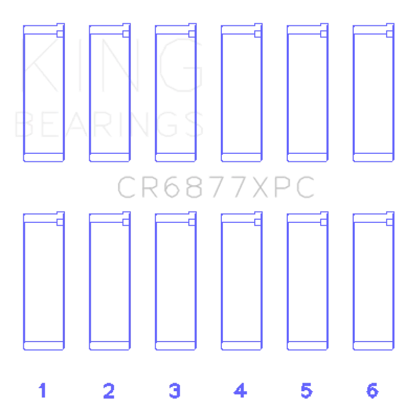 King BMW S54B32 3.2L Coated Performance Rod Bearing Set