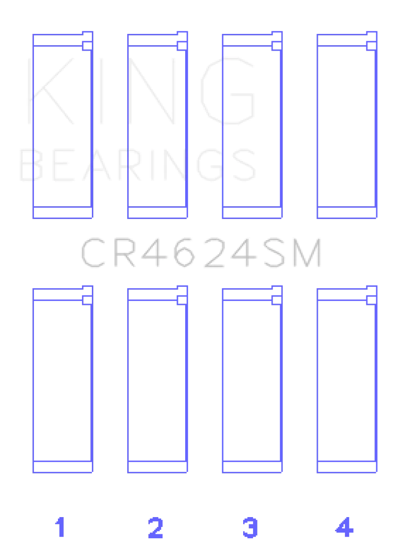 King Hyundai G4KE / G4KC (Size +075) Rod Bearings (Set of 4)