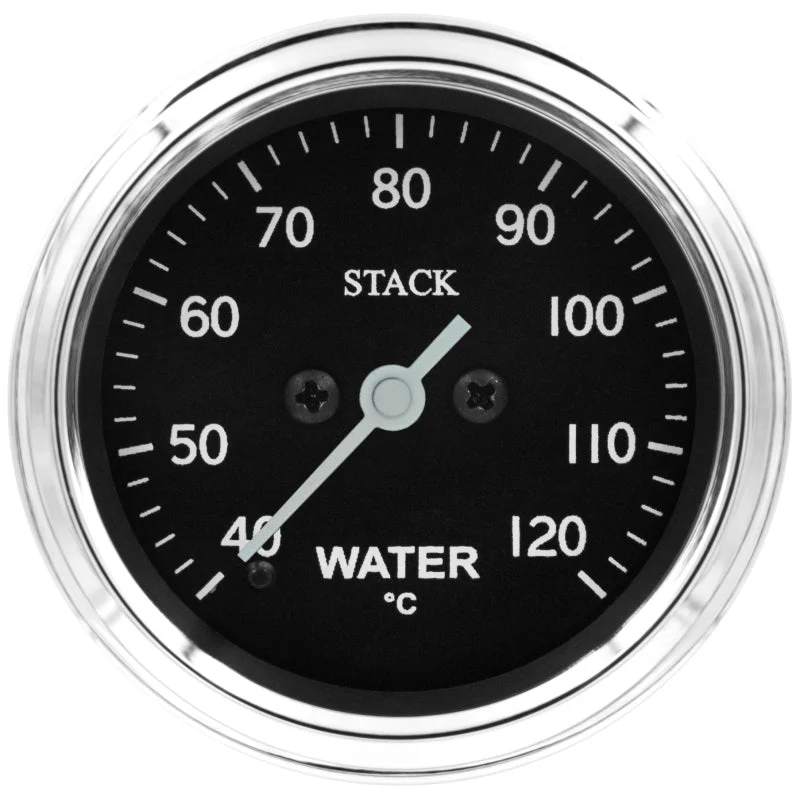 Autometer Stack 52mm 40-120 Deg C 1/8in NPTF Male Pro Stepper Motor Water Temp Gauge - Classic