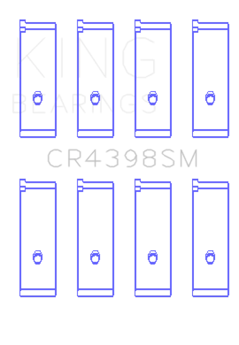 King Honda L13A4/L15A (Size 0.5) Connecting Rod Bearing Set