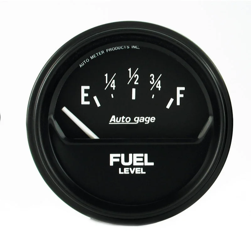 Autometer AutoGage 2-5/8in 0-90 Short Sweep Electrical Fuel Level - Black