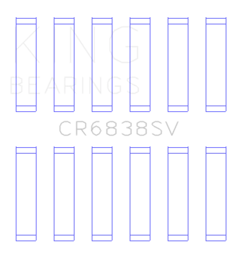 King Ford 276DT/D17TED4/AJD 2.7L V6 (Size +0.10) Rod Bearing Set