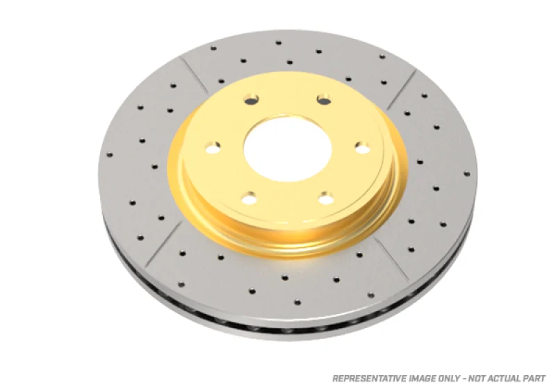 DBA 10-18 Volkswagen Golf (w/Rear Rotor 272mm) Rear Drilled & Slotted Street Series Rotor