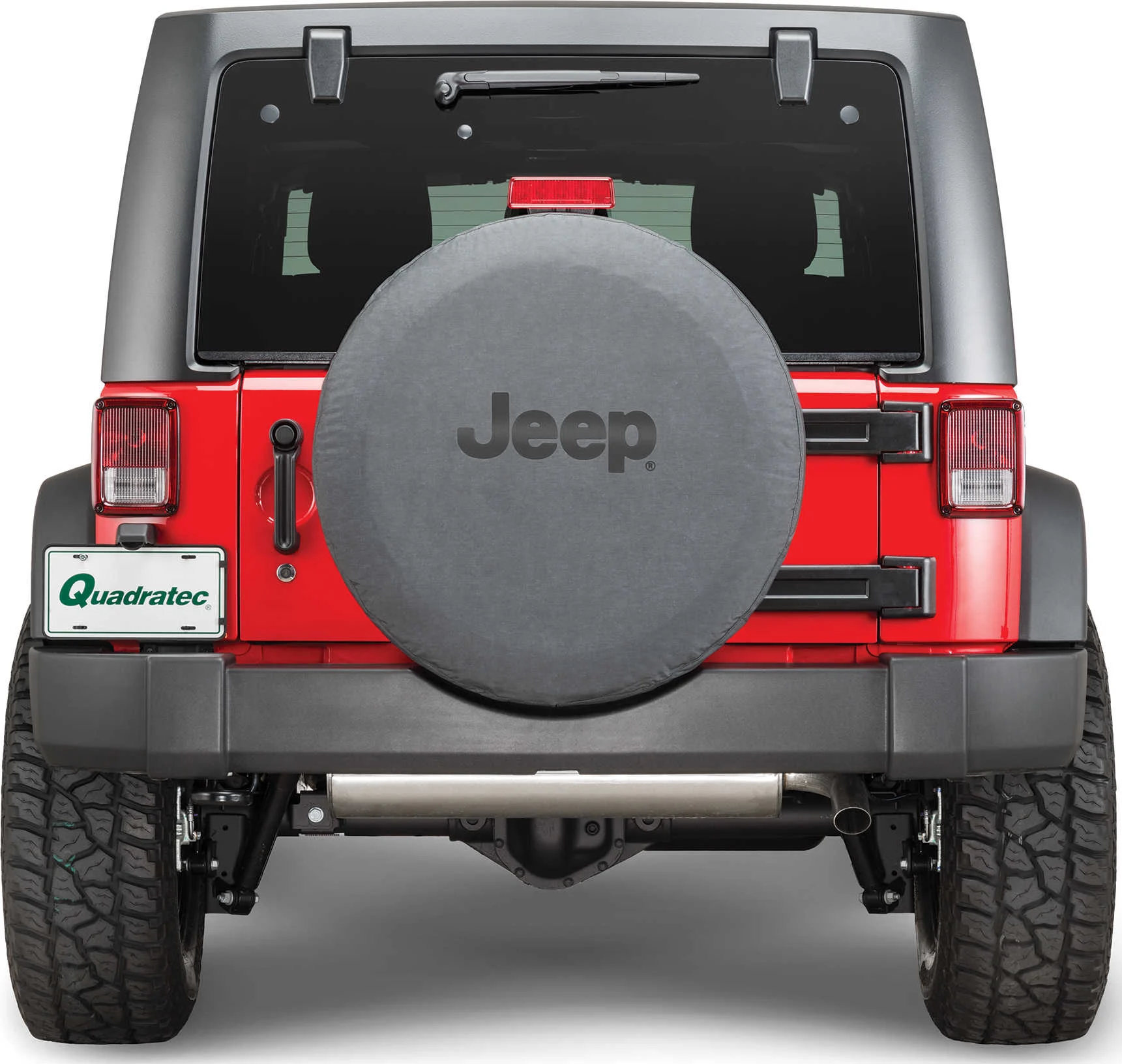 Mopar  Black Denim Jeep Logo Tire Cover  with Black Jeep Logo