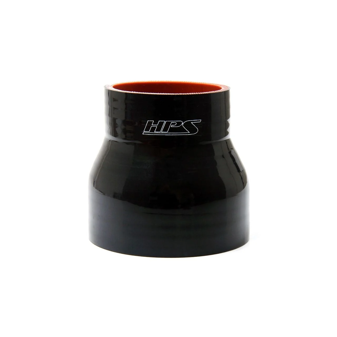 HPS 3/4" - 1" ID , 3" Long High Temp 4-ply Reinforced Silicone Reducer Coupler Hose Black (19mm - 25mm ID , 76mm Length)