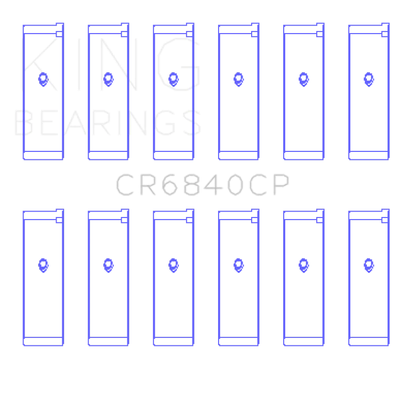 King 05-12 Nissan VQ40DE V6 4L (Size 0.25) Rod Bearing Set