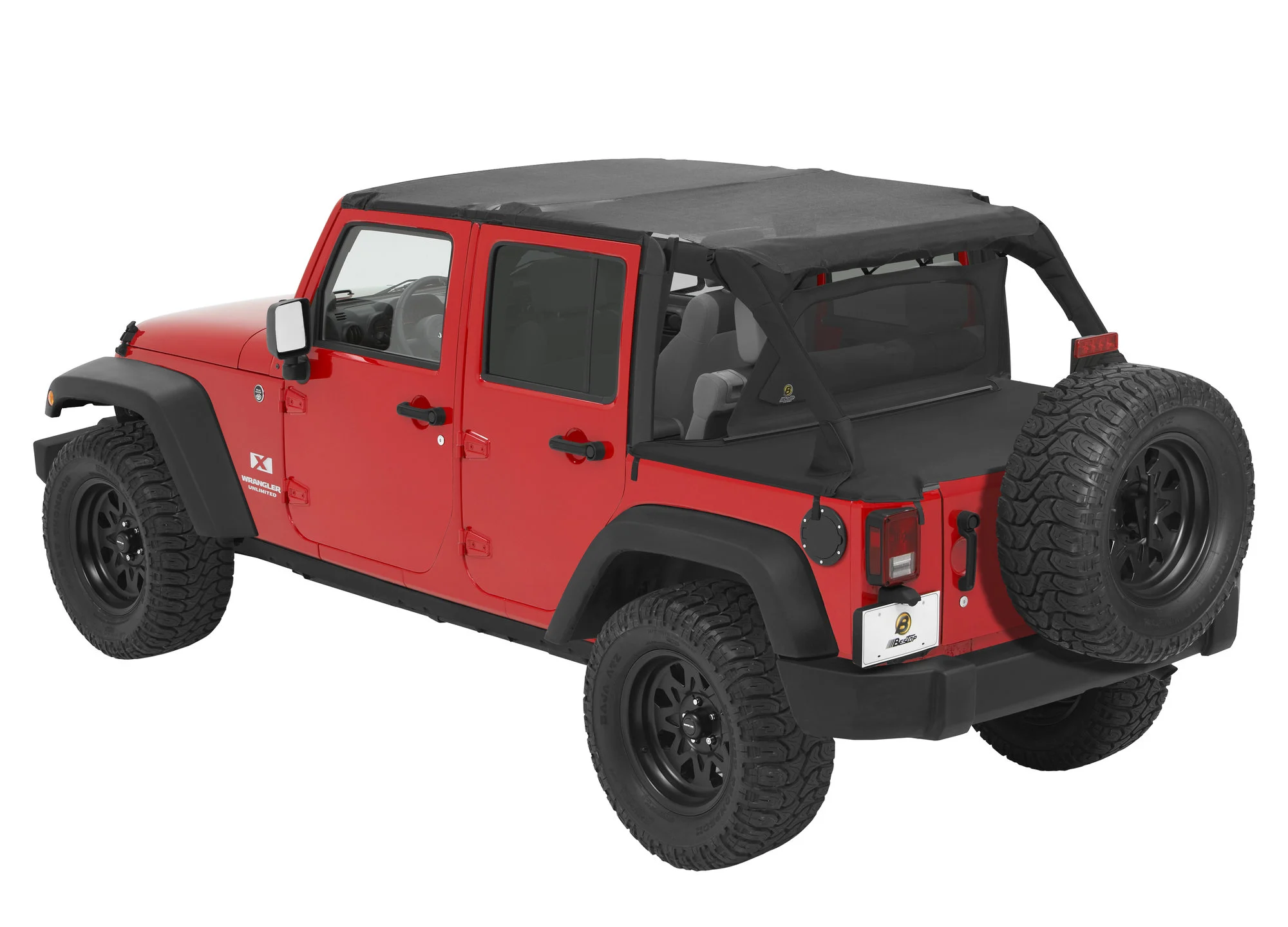 Bestop  Duster & Windjammer in Black Diamond with Mesh Safari Bikini for 07-09 Jeep Wrangler Unlimited JK 4 Door