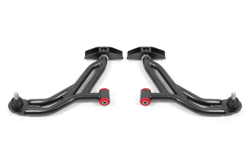 BMR Suspension 05-14 Ford Mustang Lower A-Arms - Black Hammertone - Non-Adjustable