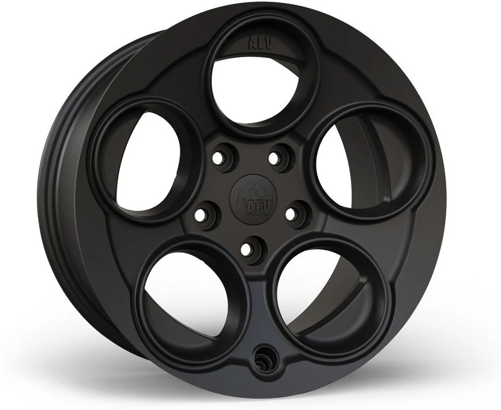 AEV 20403011AB Savegre II Wheel in Matte Black for 18-25 Jeep Wrangler JL & Gladiator JT