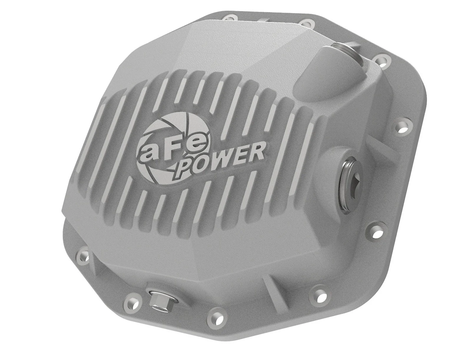 aFe Power 46-71000A Street Series Rear Differential Cover in Raw Finish for 18-20 Jeep Wrangler JL with Dana 44 Rear Axle