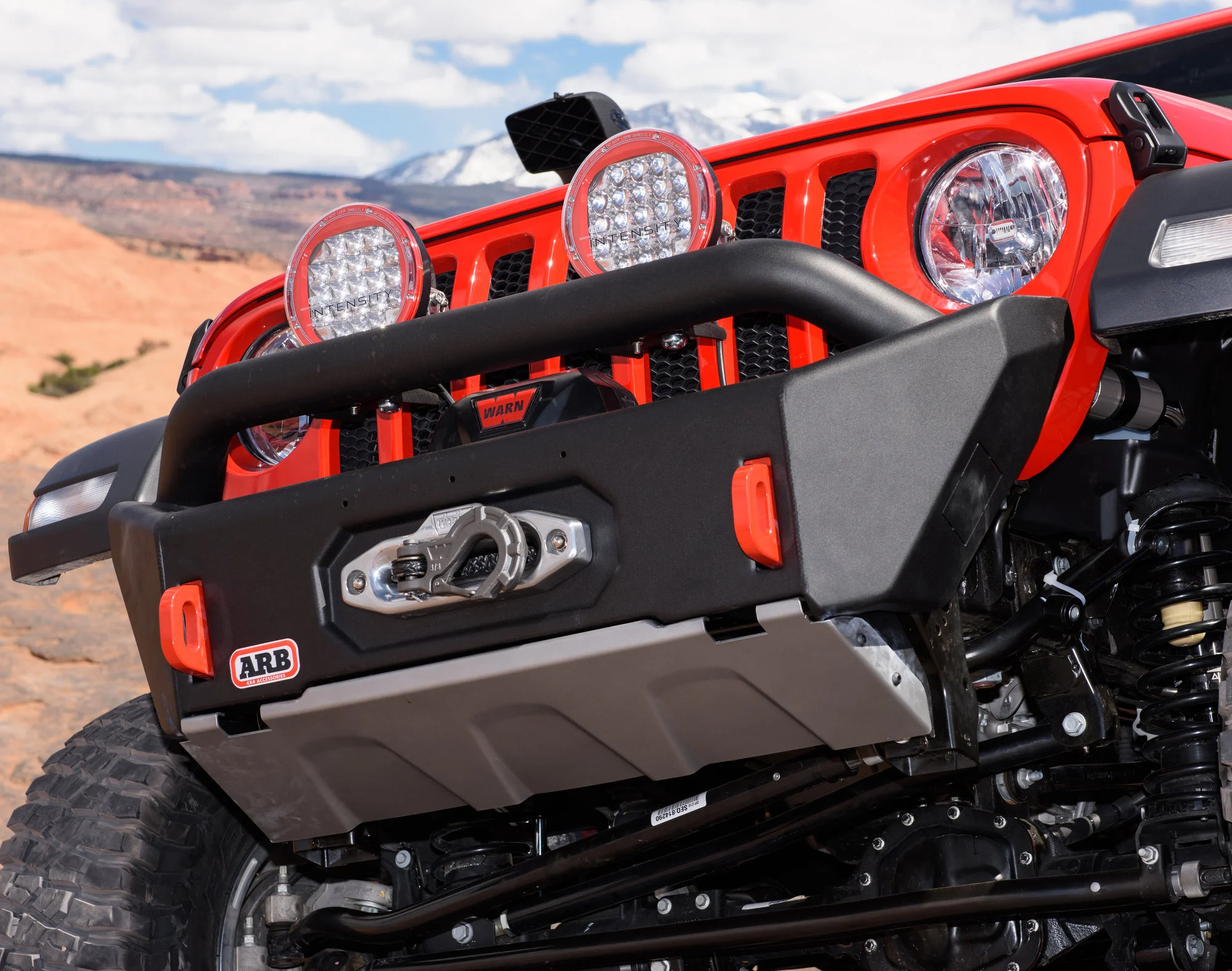 ARB 3450470 Front Bondi Stubby Winch Bumper for 18-21 Jeep Wrangler JL & Gladiator JT