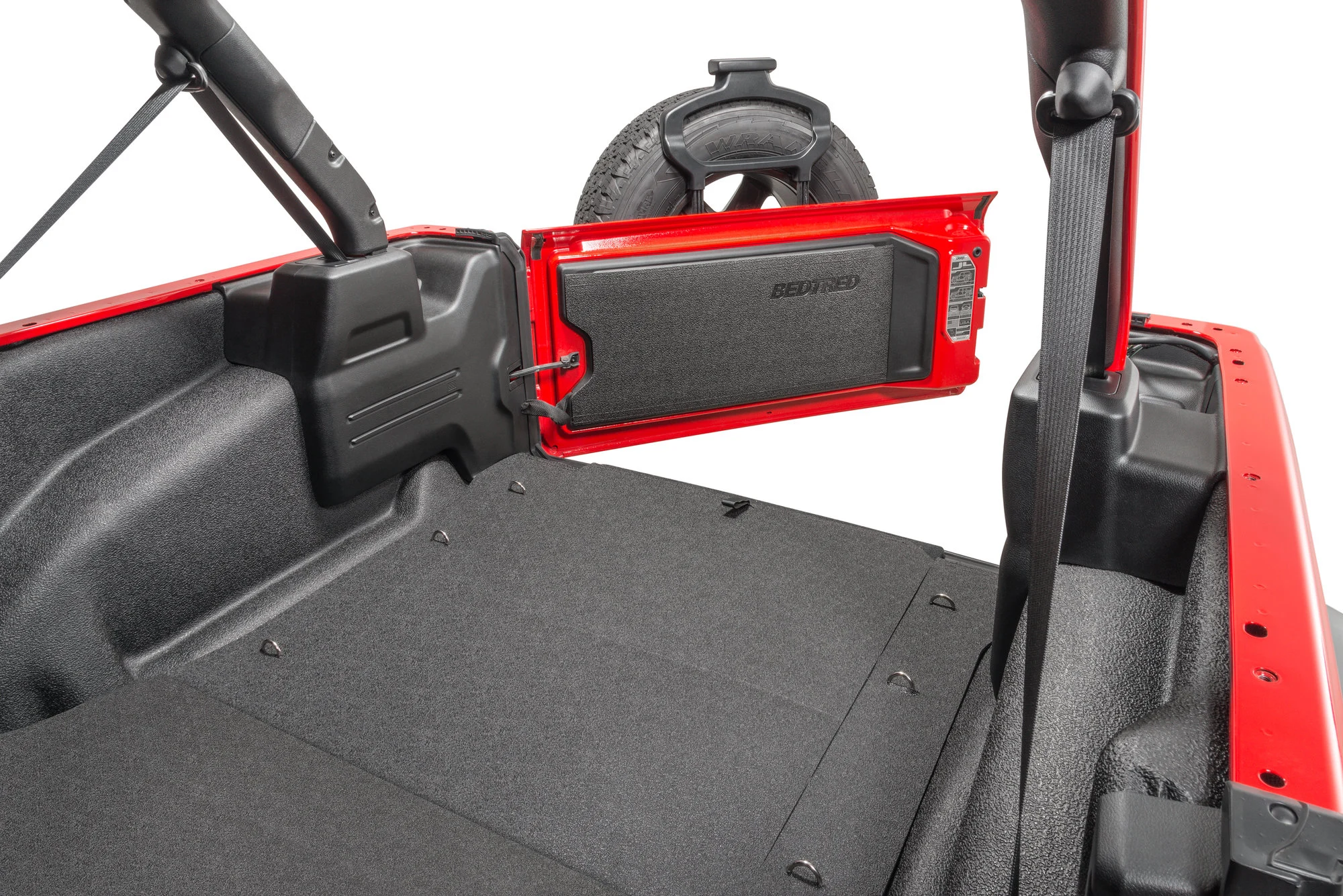 Bedrug  BedTred Premium Molded Rear Cargo Area Liner Kit for 18-20 Jeep Wrangler Unlimited