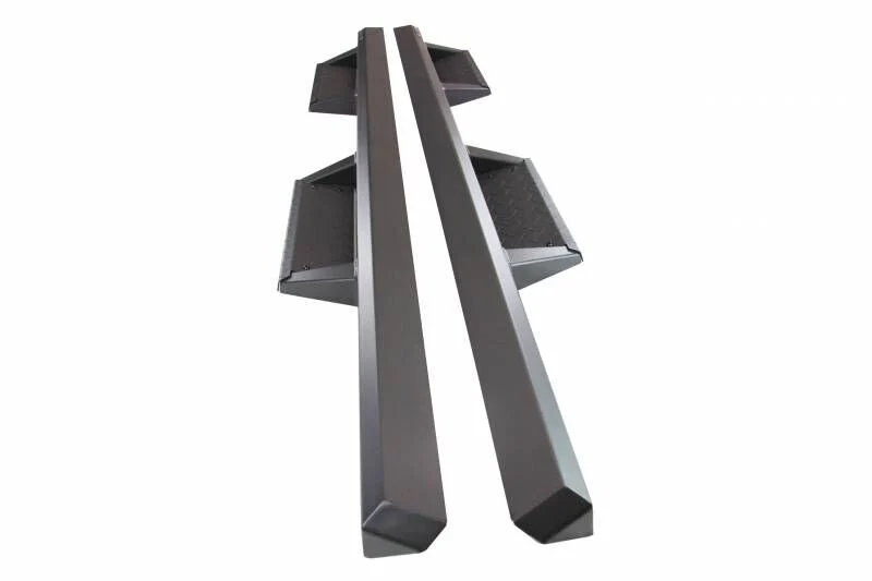 Black Horse Offroad IM-JEWR4D Impact Drop Heavy Duty Side Steps in Grey for 07-18 Jeep Wrangler JK Unlimited 4-Door