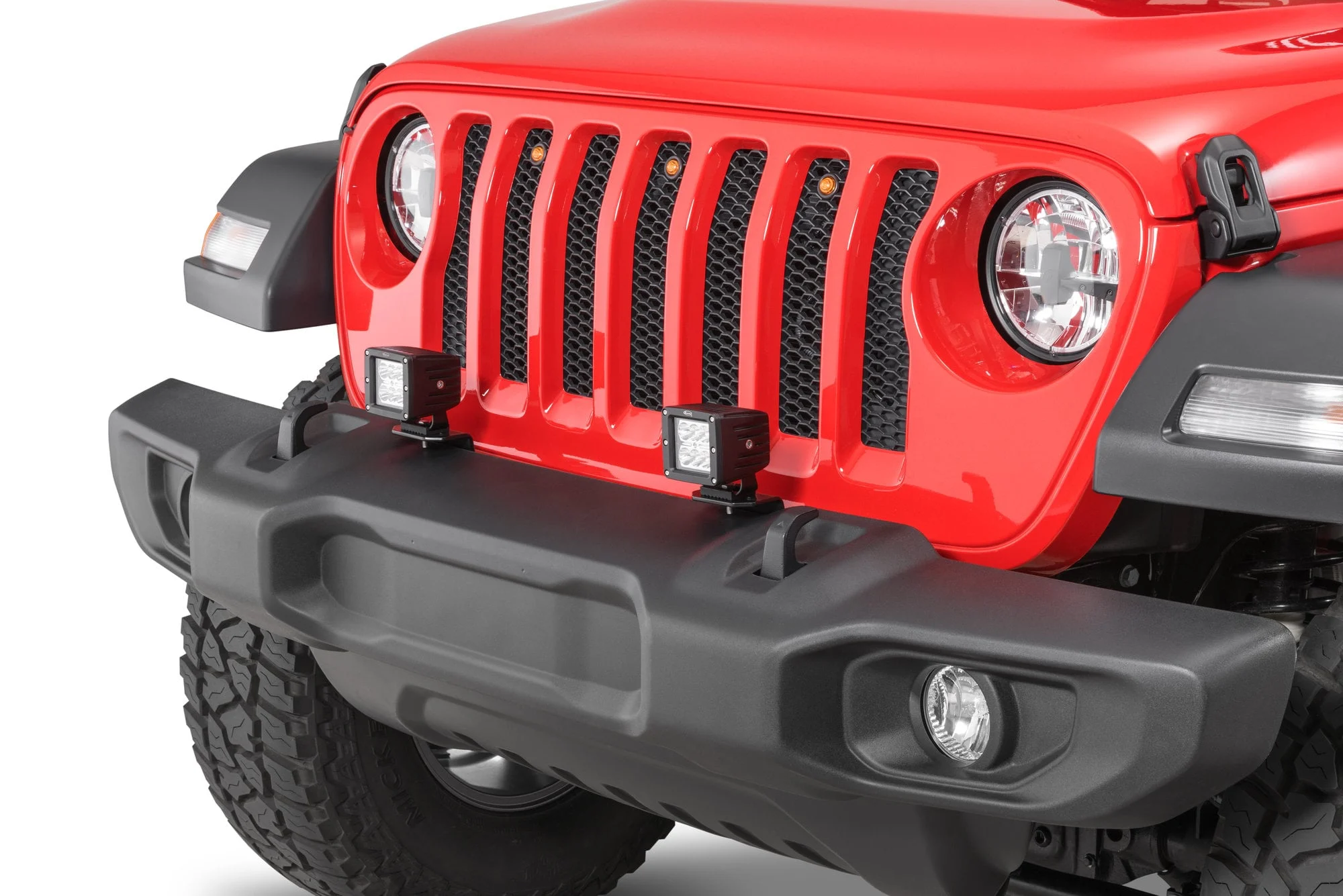 Quadratec JL-LMB Heavy-Duty Auxiliary Light Mount Brackets for 18-25 Jeep Wrangler JL & Gladiator JT
