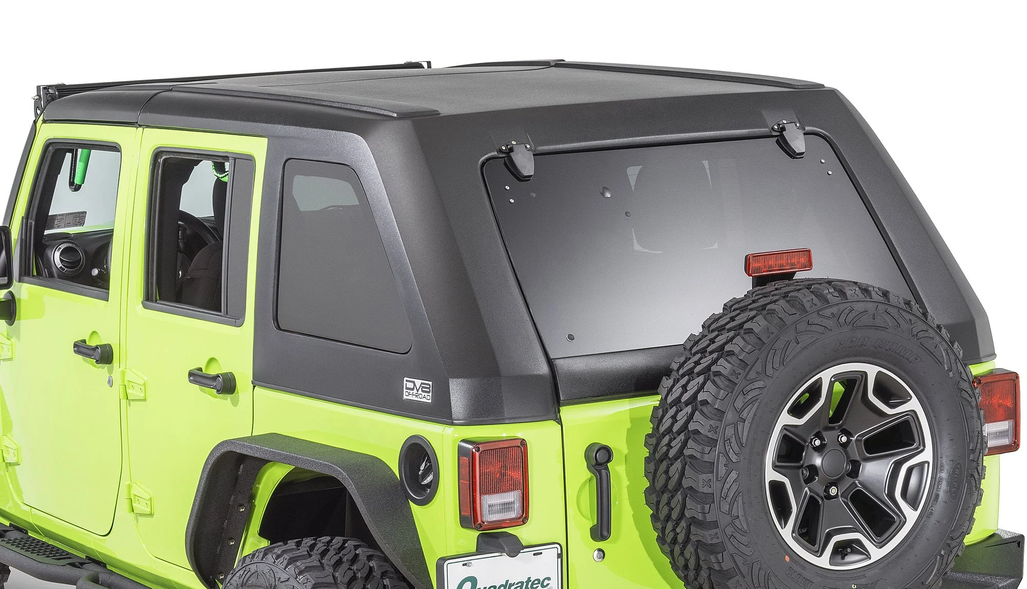 DV8 Offroad  Ranger Fast Back Hardtop for 07-18 Jeep  Wrangler Unlimited JK