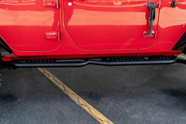 DV8 Offroad SRJK-08 OE Plus Side Steps for 07-18 Jeep Wrangler JK Unlimited 4-Door